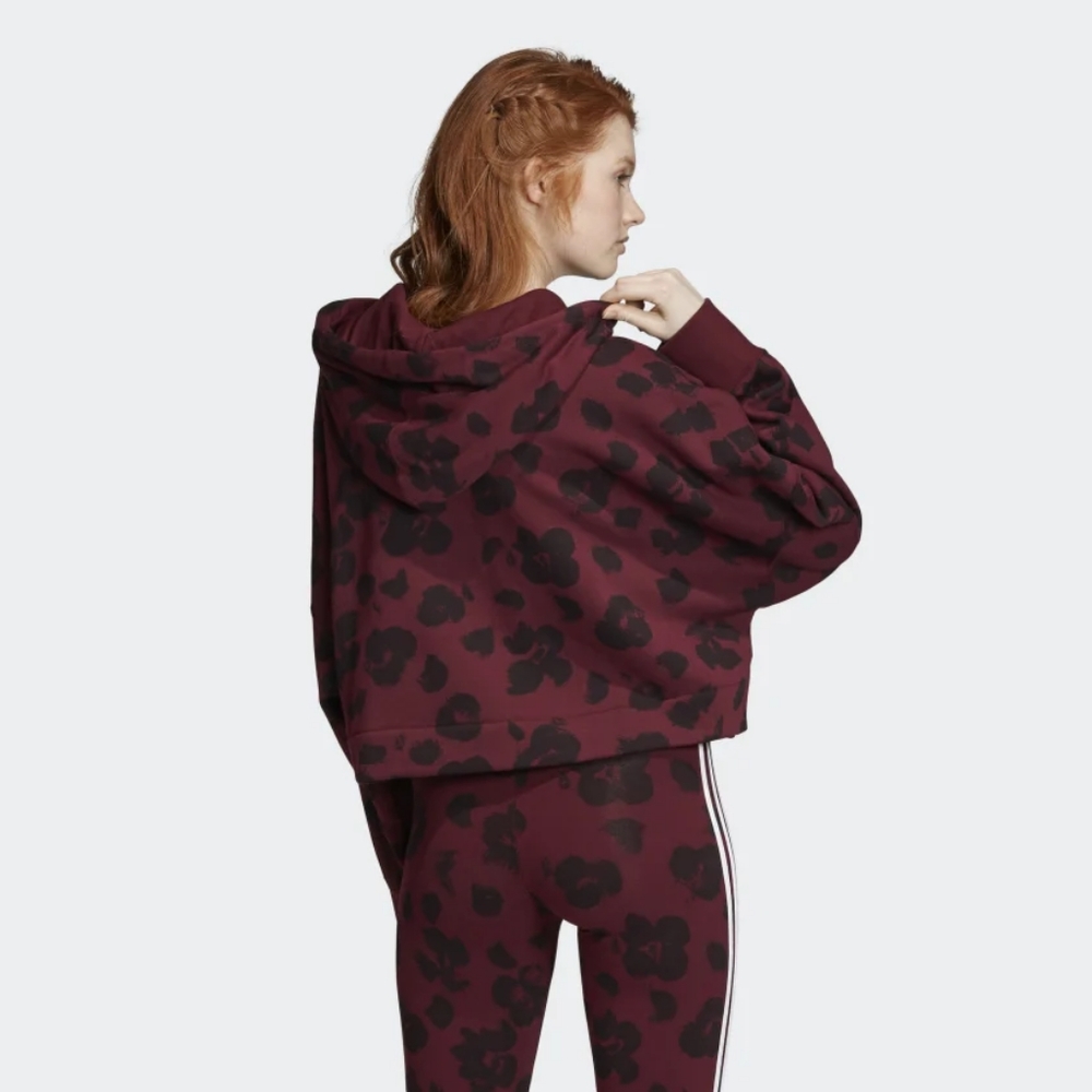 ‼ONE LEFT  LAdidas BELLISTA ALLOVER CROPPED HOODIE - Picture 4 of 5